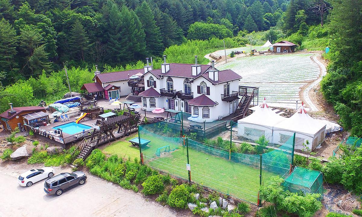 Gold Castle Pension Pyeongchang Bagian luar foto